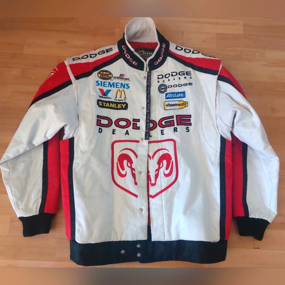 Chase Authentics Dodge NASCAR Racing Jacket rare